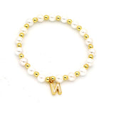 Shell 26 English Letters Pendant Bracelet