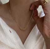 Wild Niche Temperament Simple Metal Chain Neck Chain Clavicle Chain