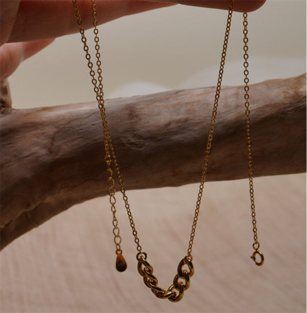 Wild Niche Temperament Simple Metal Chain Neck Chain Clavicle Chain