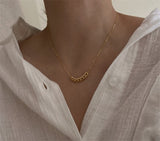 Wild Niche Temperament Simple Metal Chain Neck Chain Clavicle Chain