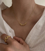 Wild Niche Temperament Simple Metal Chain Neck Chain Clavicle Chain