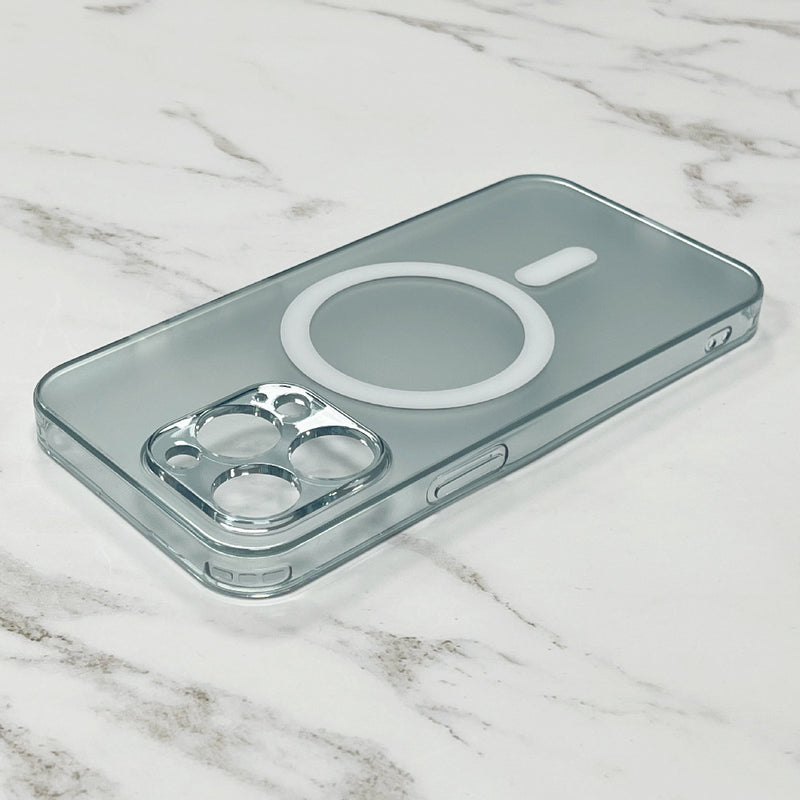 Transparent Glass Magnetic Magsafe Mobile Phone Case