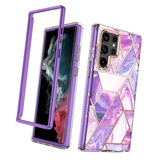 Phone Case for Galaxy S22 Ultra Built in Screen Protector Shockproof TPU PC Full Body Phone Cover