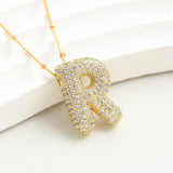 Letter Pendant European And American Bubble Graceful And Fashionable 26 English Letter Necklace