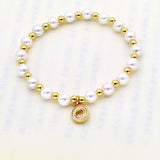 Shell 26 English Letters Pendant Bracelet