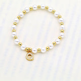 Shell 26 English Letters Pendant Bracelet