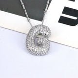 Letter Pendant European And American Bubble Graceful And Fashionable 26 English Letter Necklace