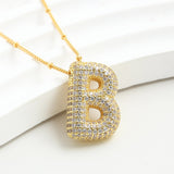 Letter Pendant European And American Bubble Graceful And Fashionable 26 English Letter Necklace