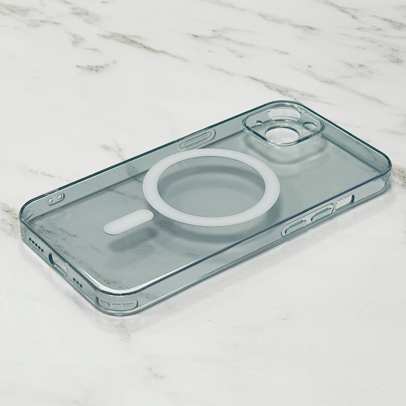 Transparent Glass Magnetic Magsafe Mobile Phone Case