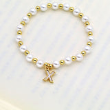 Shell 26 English Letters Pendant Bracelet