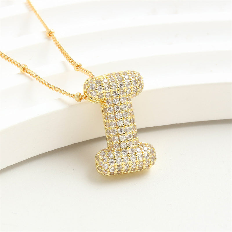 Letter Pendant European And American Bubble Graceful And Fashionable 26 English Letter Necklace