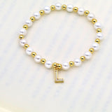 Shell 26 English Letters Pendant Bracelet