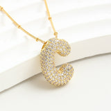 Letter Pendant European And American Bubble Graceful And Fashionable 26 English Letter Necklace