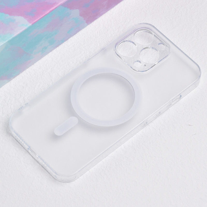 Transparent Glass Magnetic Magsafe Mobile Phone Case