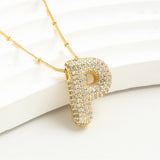 Letter Pendant European And American Bubble Graceful And Fashionable 26 English Letter Necklace