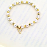 Shell 26 English Letters Pendant Bracelet