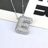 Letter Pendant European And American Bubble Graceful And Fashionable 26 English Letter Necklace