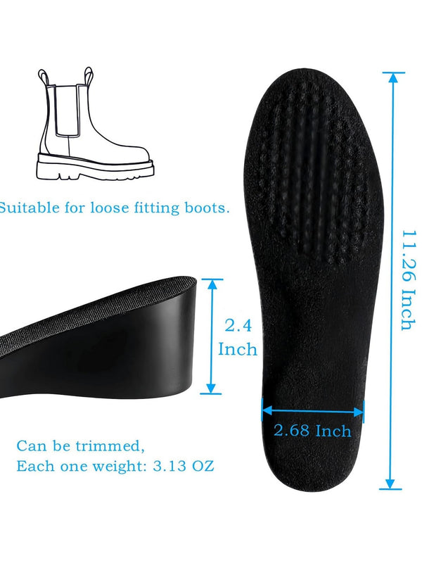 Height Boosters Increase Insoles Shoe Heel Lifts Men 0.8-2.4 Inch