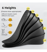 Height Boosters Increase Insoles Shoe Heel Lifts Men 0.8-2.4 Inch