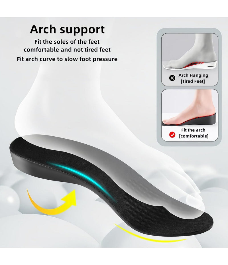 Height Boosters Increase Insoles Shoe Heel Lifts Men 0.8-2.4 Inch