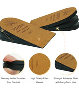 Adjustable Heel Lifts for Shoes, 1/4'' Height Increase Insoles